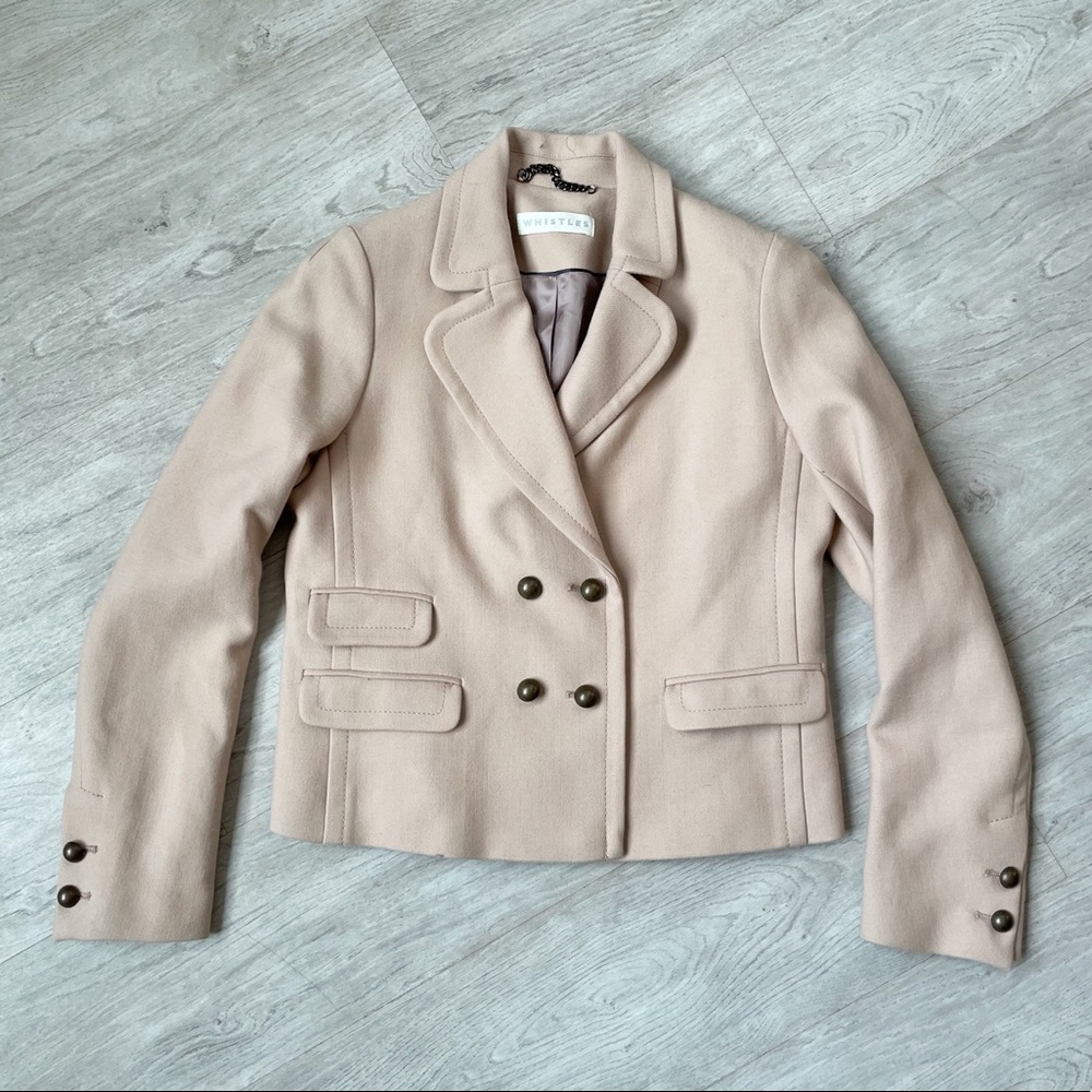 Whistles Designer Wool Double Breasted Blazer!